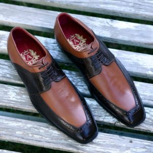 Two Tone Quarter Brogue Derby