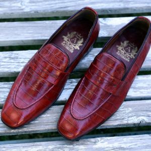 Croc Emboss Penny Loafer