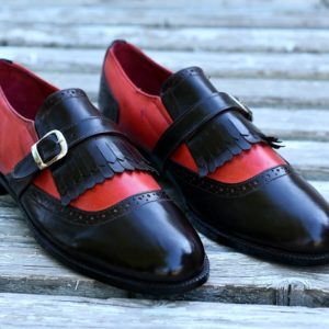 Two Tone Kiltie Single Monkstrap