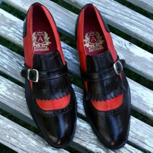 Two Tone Kiltie Single Monkstrap