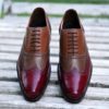 Tri Tone Longwing Quarter Brogue Oxford - Handmade shoes from Artisans