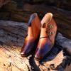 Hand Patina Double Monkstrap Boots From Artisansstore.com