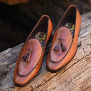 Antique Camel Brown Tassel Loafer