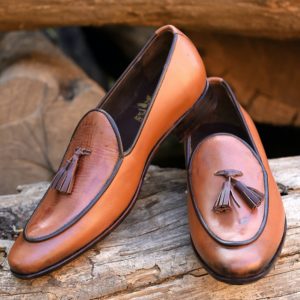 Antique Camel Brown Tassel Loafer