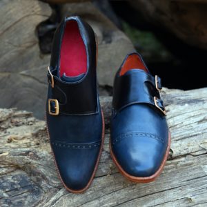 Two Tone Quarter Brogue Monkstrap