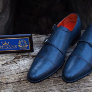 Midnight Blue Double Monkstrap